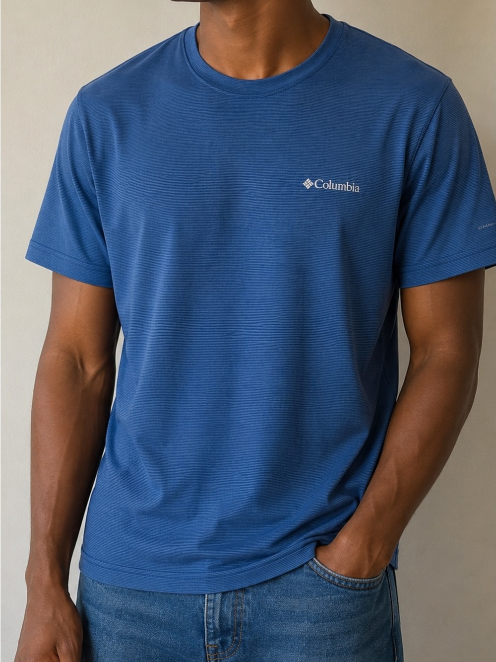 Columbia Men’s Navy Blue Short-Sleeve Crew Performance Tee